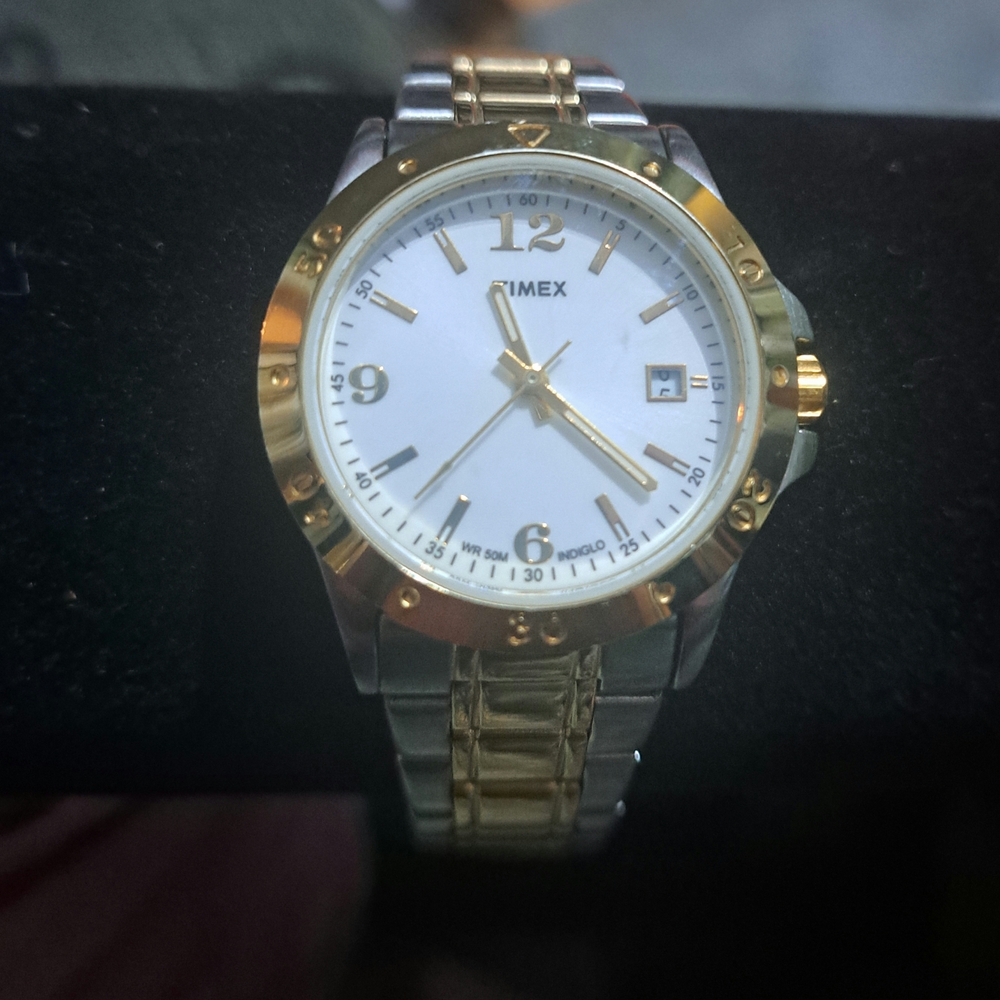 Timex Two-Tone Gold and Silver Watch